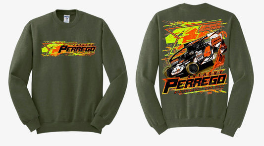 4AP Neon Crewneck - Heather Military Green