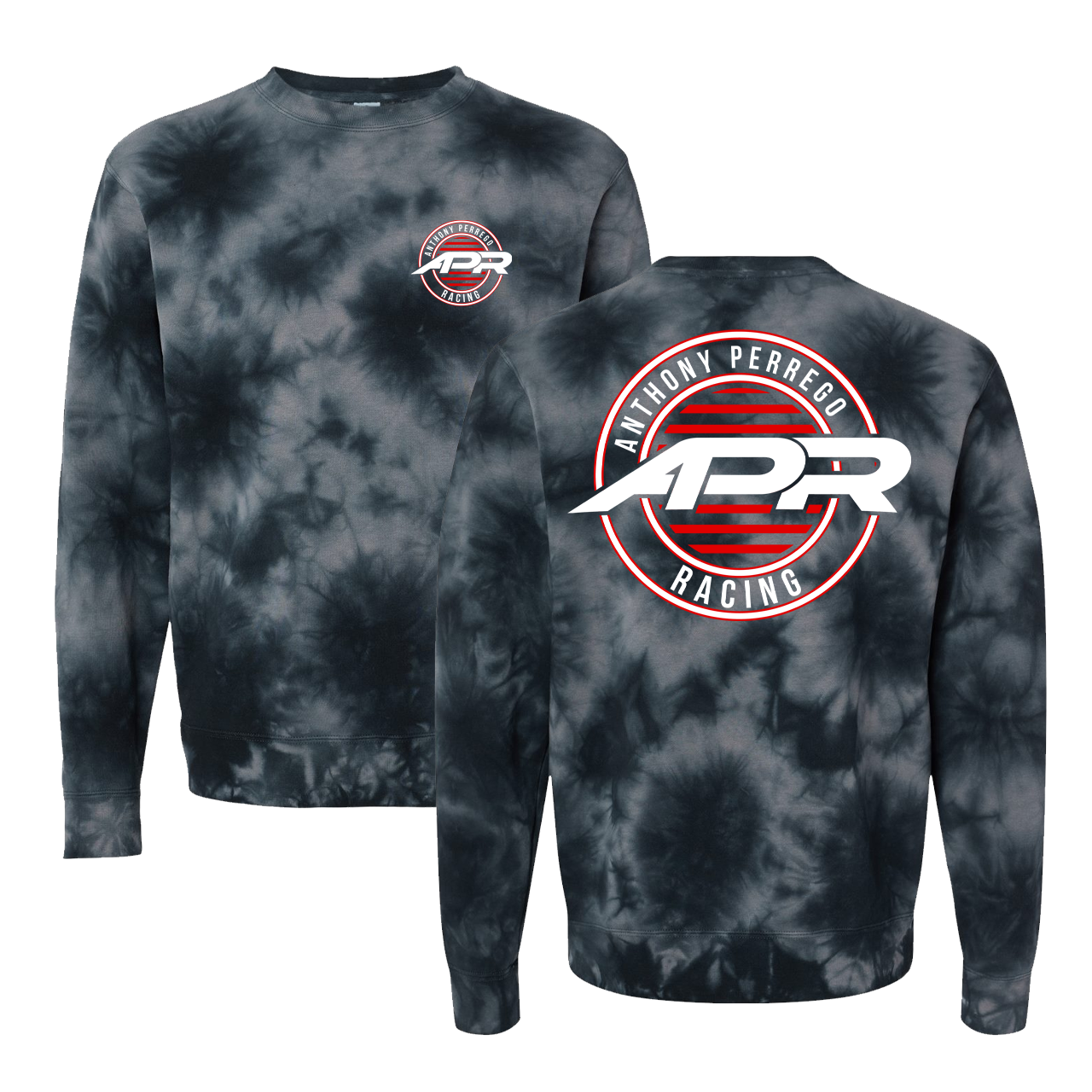 APR Crewneck - Tie Dye Black